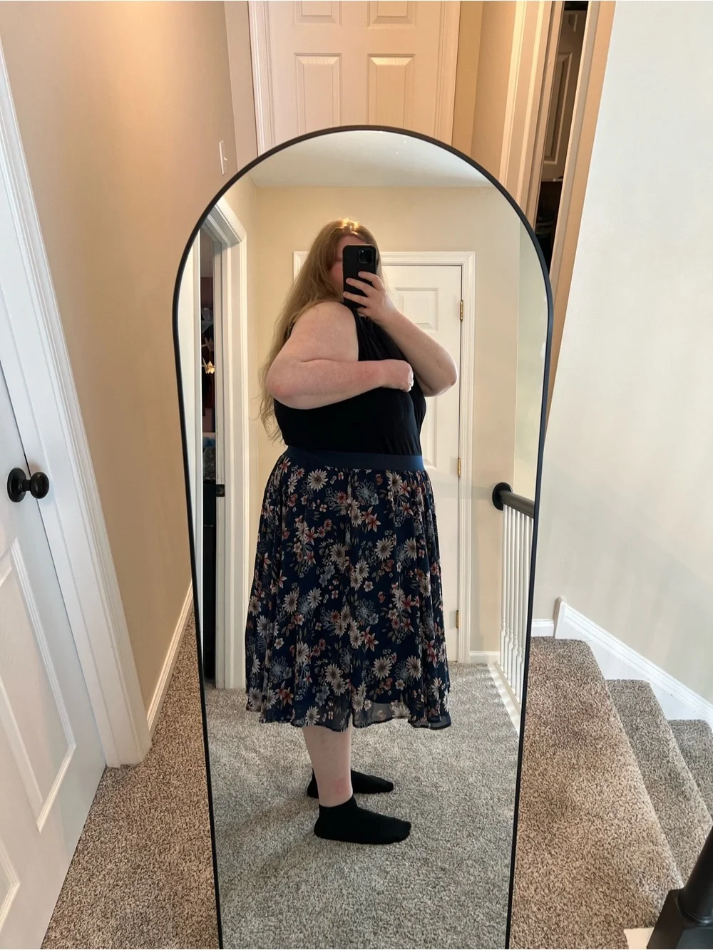 Torrid Size 5 Floral Midi Skirt